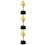 3Pcs Smooth Surface Trophy for Party and Student Awards 10