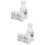 2Sets White Ceramic Japanese Sake Cup Pot Set for Serving 9