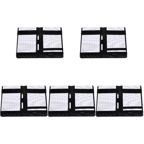 5Sets Golf Scorebook Durable Portable Scorecards Holder 2