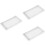 3Pcs White Rectangle Bathroom Storage Tray Vanity Cosmetic Organizer 8