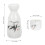 2Sets White Ceramic Japanese Sake Cup Pot Set for Serving 10