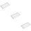 3Pcs White Rectangle Bathroom Storage Tray Vanity Cosmetic Organizer 11
