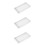 3Pcs White Rectangle Bathroom Storage Tray Vanity Cosmetic Organizer 10