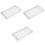 3Pcs White Rectangle Bathroom Storage Tray Vanity Cosmetic Organizer 5