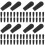 80Pièces Manchons Protecteurs Plastic Noir Pour Mini Machine Griffe 6