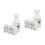 2Sets White Ceramic Japanese Sake Cup Pot Set for Serving 6