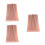 3Pièces Serviettes De Bain En Coton Rose Respirant 4
