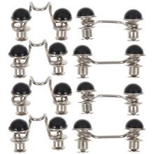 8Pièces Clips Réglables Sans Clou Pour Jeans Robes Noir Élégant