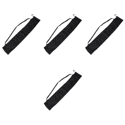 4Pcs Black Polyester Paddle Board Bag Durable Kayak Oar Storage Pouch 2