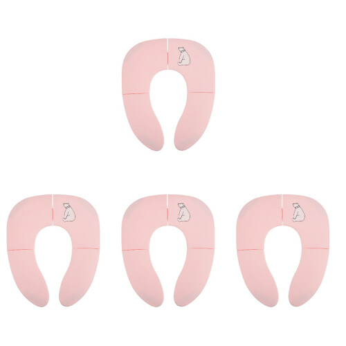 4Pièces Sièges Enfants Pliables Rose Confortables 1