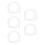 5Pcs Transparent Foam Nozzle Replacement for Industrial Spray Foam 8