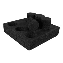 Black Pearl Cotton Cup Holder Tray for Safe Drink Transport