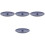 4Pcs Ceramic Blue Incense Holders Portable Home Table Burners 4