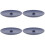 4Pcs Ceramic Blue Incense Holders Portable Home Table Burners 6