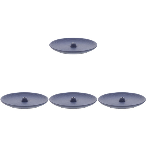 4Pcs Ceramic Blue Incense Holders Portable Home Table Burners 2