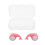 2Paires Bouchons Silicone Rose Antibruit Pour Natation 3