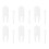 48Sets White Plastic Exercise Ball Plug Stopper Puller Remover Kit 1