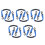 10Pcs Blue Roller Skate Leash Durable Nylon Ski Boots Carrier Strap 5