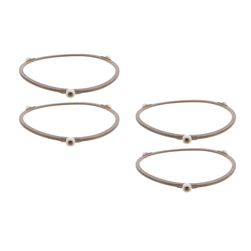 4Pcs Microwave Tray Roller Support Ring White Plastic Durable Brackets 2