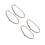 4Pcs Microwave Tray Roller Support Ring White Plastic Durable Brackets 5