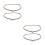 4Pcs Microwave Tray Roller Support Ring White Plastic Durable Brackets 2