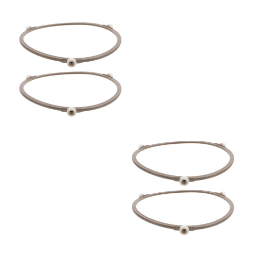 4Pcs Microwave Tray Roller Support Ring White Plastic Durable Brackets 1