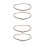 4Pcs Microwave Tray Roller Support Ring White Plastic Durable Brackets 8