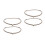4Pcs Microwave Tray Roller Support Ring White Plastic Durable Brackets 7