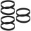 6Pcs Black Rubber Replacement Belt for Electric Planer Drive System 9