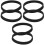 6Pcs Black Rubber Replacement Belt for Electric Planer Drive System 5