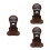 3Pièces Support Casque Bois Clair Pour Bureau Gaming Base Stable 9
