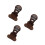 3Pièces Support Casque Bois Clair Pour Bureau Gaming Base Stable 8