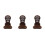 3Pièces Support Casque Bois Clair Pour Bureau Gaming Base Stable 10