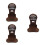 3Pièces Support Casque Bois Clair Pour Bureau Gaming Base Stable 6