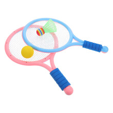 4Ensembles Raquettes Badminton Tennis Enfant Plastic Coloré Débutants