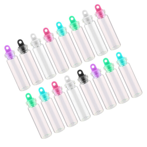 100Pièces Mini Flacons En Verre Bouchon Pour Décoration Colorée