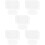 5Sets White Plastic Grid Sheets Smooth Surface for DIY Handbag Craft 9