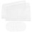 5Sets White Plastic Grid Sheets Smooth Surface for DIY Handbag Craft 2