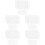 5Sets White Plastic Grid Sheets Smooth Surface for DIY Handbag Craft 7