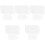 5Sets White Plastic Grid Sheets Smooth Surface for DIY Handbag Craft 4