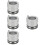 4Pièces Outil Graisseur Roulement Metal Durable Argenté Usage Auto 9