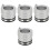 4Pièces Outil Graisseur Roulement Metal Durable Argenté Usage Auto 5