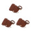 3Pièces Ensemble Sac Fourre-Tout PU Café Pour 7