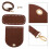 3Pièces Ensemble Sac Fourre-Tout PU Café Pour 10