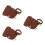 3Pièces Ensemble Sac Fourre-Tout PU Café Pour 9