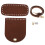 3Pièces Ensemble Sac Fourre-Tout PU Café Pour 2