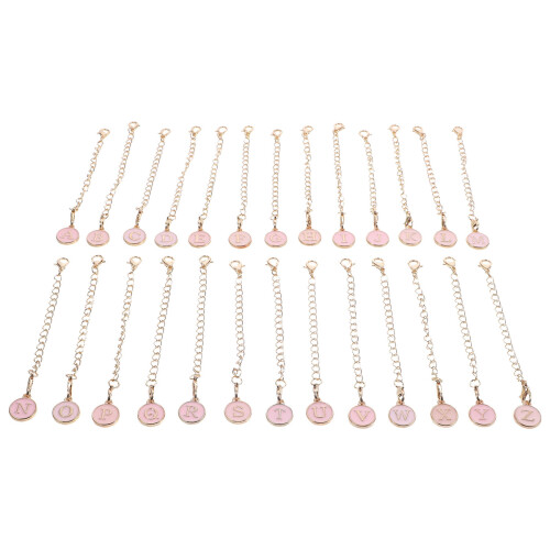 52Pièces Lettre Rose Usage Multiple Pour Gourde Et