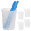 3Ensembles Tasses Bâtonnets Silicone Pour Mélange Résine DIY 2