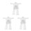 9Ensembles Ponchos Transparent Plastique Jetable À 8