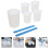 3Ensembles Tasses Bâtonnets Silicone Pour Mélange Résine DIY 5